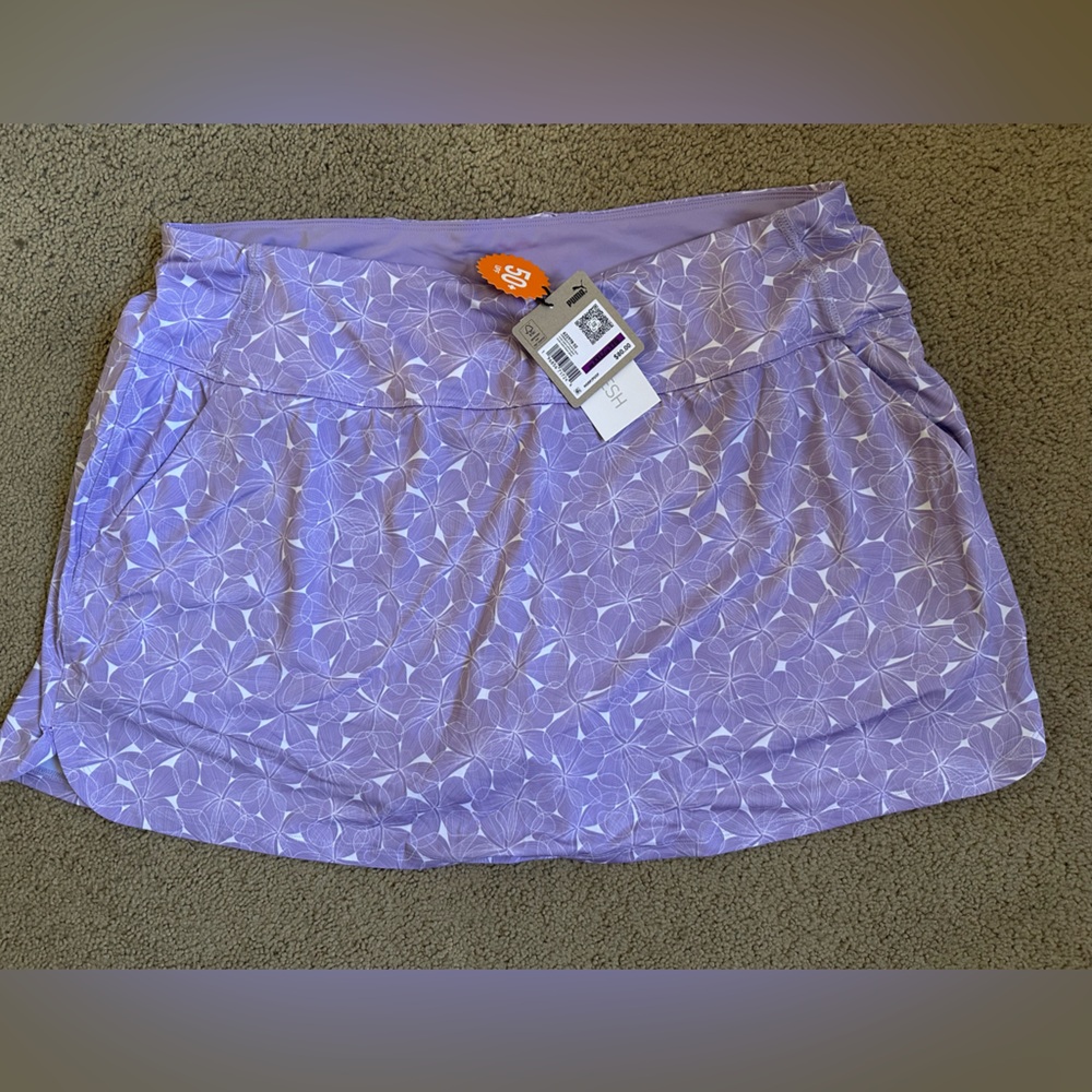 Puma Golf Plumeria Mini Skort Women’s XXL  UPF 50 Golf Tennis Skort NWT